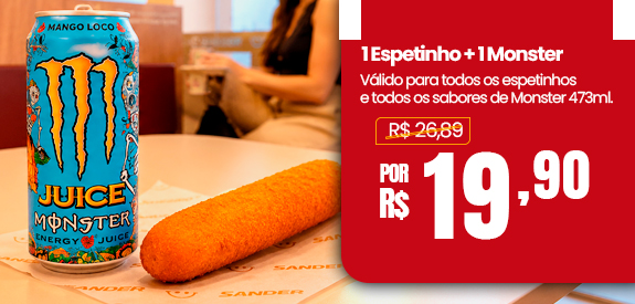 Promo carrossel 5 - MONSTER + ESPET _PREÇO 