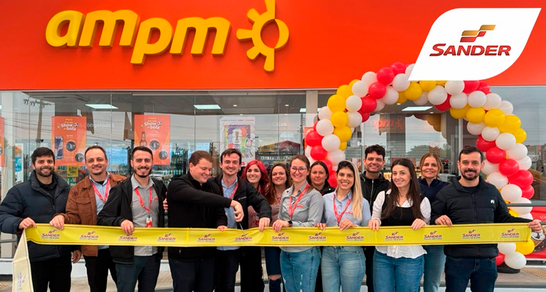 Banner Reinauguração do Posto SANDER de Capão da Canoa