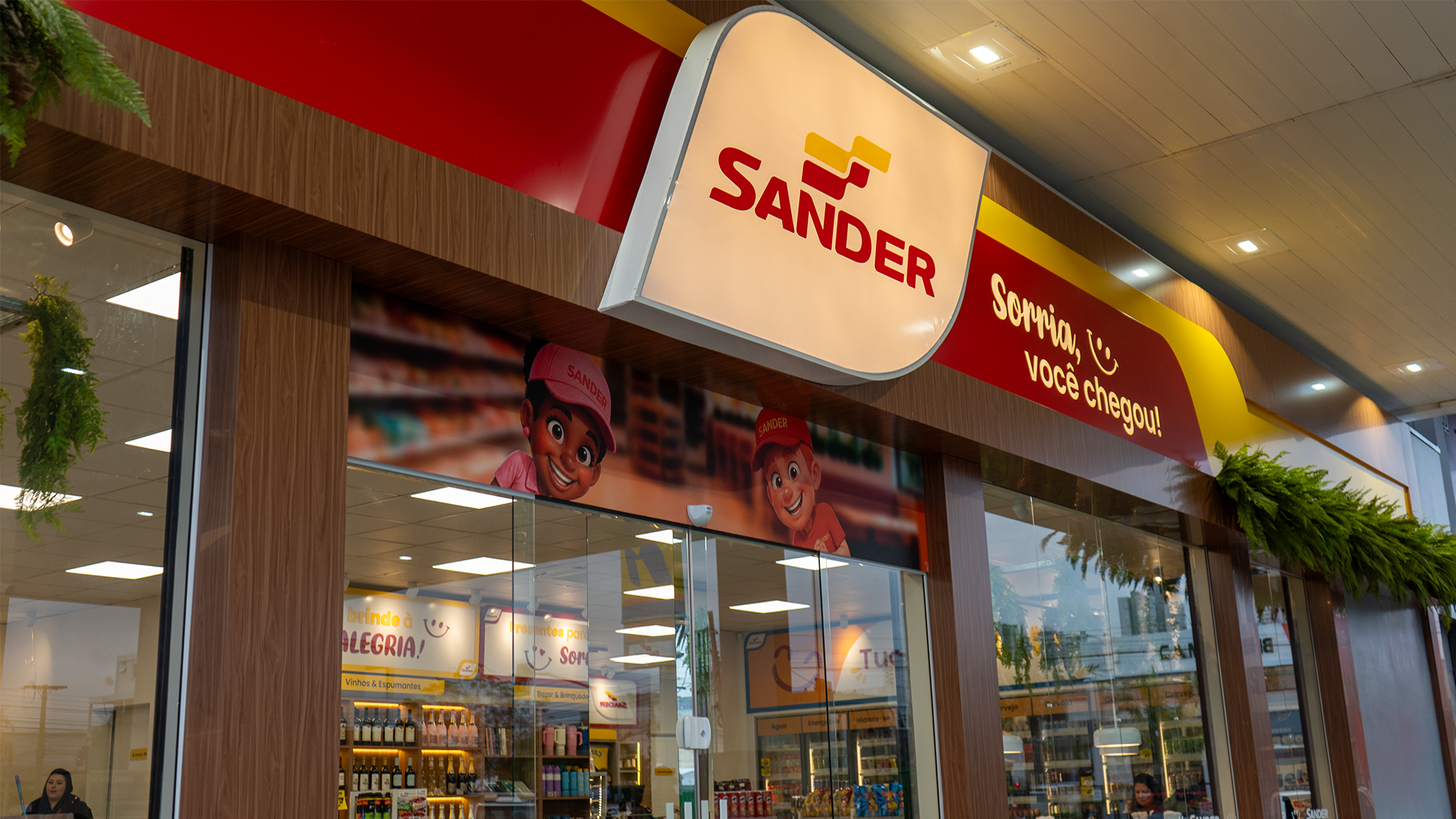 Banner Reinauguração do Posto SANDER de Caxias do Sul