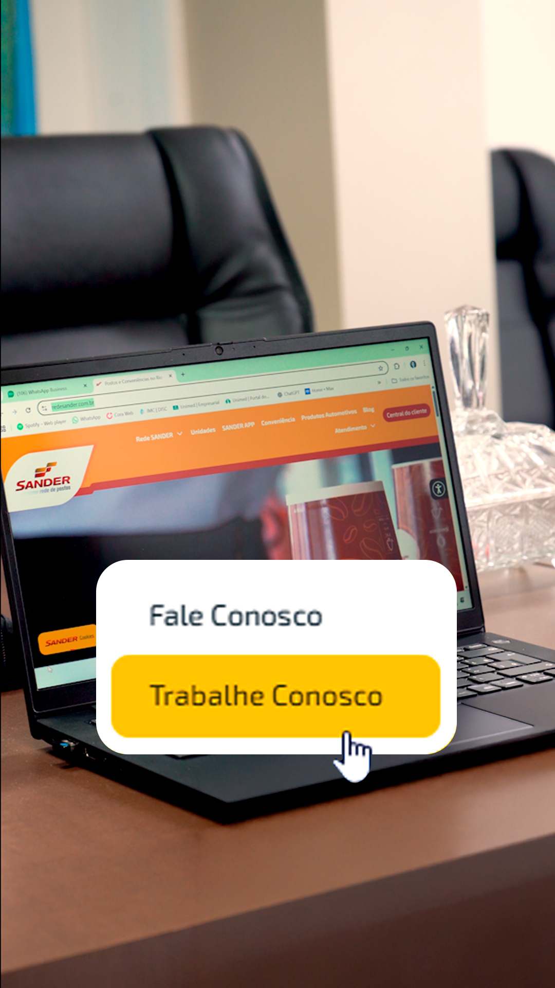 Banner  O NOVO Portal de Recrutamento da Rede SANDER